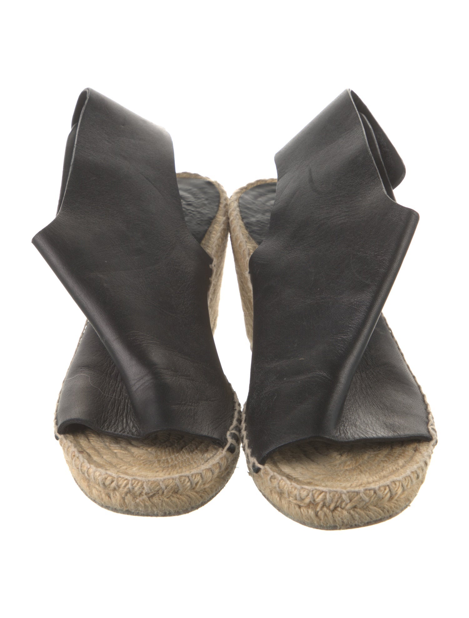 Celine Leather Braided Accents Espadrilles